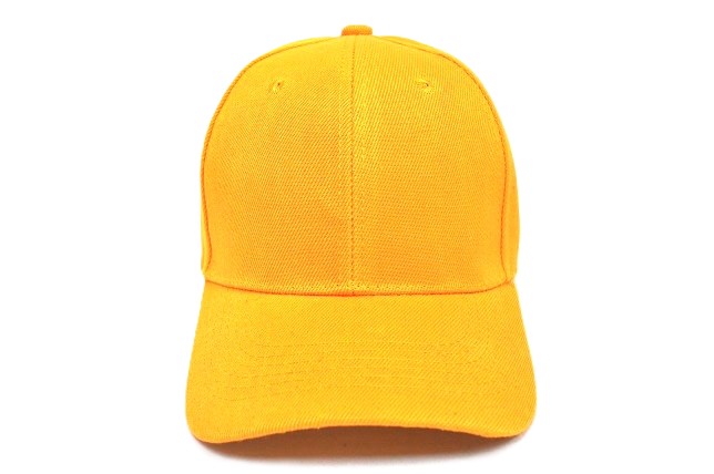 PLAIN 100% ACRYLIC VELCRO CAP-GOLD